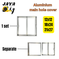 Aluminium Manhole Cover Manhole Frame Mosaic Tiling Penutup Mosek 12"x12" 18"x24" 21"x27"