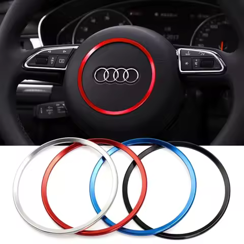 Car Steering Wheel Decoration Ring Trim Cover Sticker For Audi A1 A3 A4 A5 A6 A7A8 Q3 Q5 Q7 SQ5 S1 S