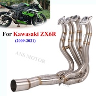 For Kawasaki Ninja Zx6r 2009-2023 Motorcycle Full Exhaust System Front Link Pipe Slip On ZX6R Exhaus