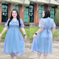 Plump Girl Dress Lace Fabric Lining For Wearing Mothers Day. Take Various Out It's Beautiful D232