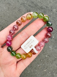 小精品天然明色彩碧璽8.5mm22.70g財富事業強磁場旺夫石電氣石