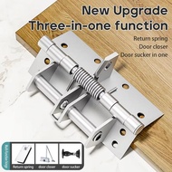 4 inches Spring Self-aligning Hinge Automatic Door Closer Hinge for Cabinet Wardrobe Multi-function 