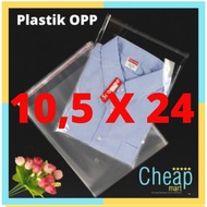 10.5 X 24 OPP PLASTIC GLASS GLUE 18 mic (CONTENTS 100 Sheets) THICK O2 MASK INVITATION SPOON
