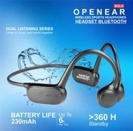 Headphones Wireless Bluetooth Sport Open Ear Solo 66 Bass Original 100%