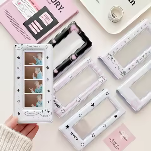 Instagram Style Minimalist Celebrity 4-Cut Photo Sticker Book Card Album – Cute Cartoon Idol Photo H