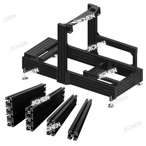 ZQA Sim Racing Rig Game Driving Flight Simulator Cockpit Silver Black 4080 Kit Black Racing Sim Rig 