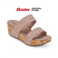 Bata บาจา รองเท้าส้นสูงแบบสวม ส้นสูง 2 นิ้ว รองรับน้ำหนักเท้า สำหรับผู้หญิง รุ่น JOLLY สีชมพู 6315052 สีดำ 6316052