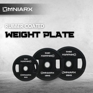 OMNIARX Rubber Coated Weight Plate - Rubber Barbell Weight Plate