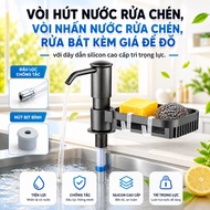 Convenient Dishwashing Faucet with Storage Shelf, Durable Silicone Wire