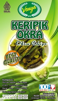 Kripik Sayur Okra vegetarian chips 800 ml dan sayur kering mix