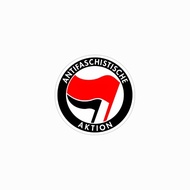 Antifascitische sticker, antifa logo sticker