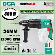 DCA ELECTRIC ROTARY HAMMER / ROTARY DRILL / HAMMER DRILL / MESIN TEBUK DINDING -AZC800-26