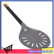 【W】Turning Pizza Peel with 8 inch Aluminum Round Pizza Paddle, 23.6 inch Overall, Outdoor Pizza Oven