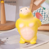 DONOVAN Squeeze Vent Gorilla, Yellow Orangutan Squeezing Monkey Toys, Creative 16cm Funny Elastic So
