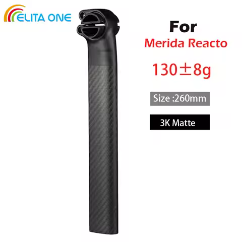 ELITAONE Merida Reacto Carbon Seatpost 260/310/360mMM 5mm Offset Seat Tube Bicycle Parts 125G