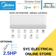 MIDEA 2.5HP XTREME COOL SERIES NON-INVERTER R32 AIR CONDITIONER MSAG-25CRN8