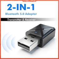 2 in 1 Mini Bluetooth 5.0 Transmitter Receiver USB Wireless Audio Adapter