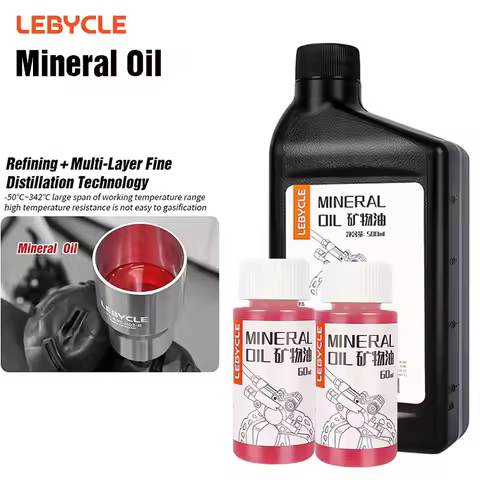 LEBYCLE Bicycle Brake Mineral Oil 60ML DOT Hydraulic Brake Oil 60ML For Shimanod MGUARA Tektro Bike 
