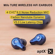 Mifo O7 CNT True Wireless Earbuds TWS Bluetooth 5.0 Carbon Nanotube Dynamic Earphones APTX Noise Cancelling with 4 Mics