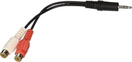 C2G 40422 Value Series One 3.5mm Stereo Male to Two RCA Stereo Female Y-Cable (6 Inches)