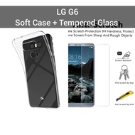 2 in 1 Soft Case + Tempered glass LG G6 plus LG G6 H870 Anti-scratch garskin LG G6 Accessories