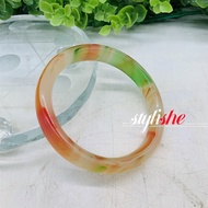 Jade bracelets for women colorful imitation jade Bangles fashion jewelry accessories