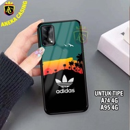 HP OPPO A74 4G Case/ A95 4G Hardcase Glossy casing OPPO A74 4G/A95 4G Latest [Motif - MOTIF 13] - Va