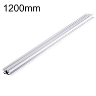 zoomfashion Aluminum Extrusion 1200mm 2040 V Type European Standard Extruded Liner Rail Silver