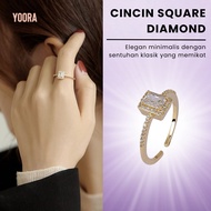 Square Diamond Ring Square Diamond Ring/ Ring/ Wanita