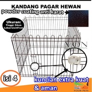 Folding fence cage for dogs, cats, rabbits, ferrets 4-doorADA Fence cage Free cage