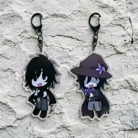 FORSAKEN Acrylic keychains two time & azure, Cute cartoon game Character pendant