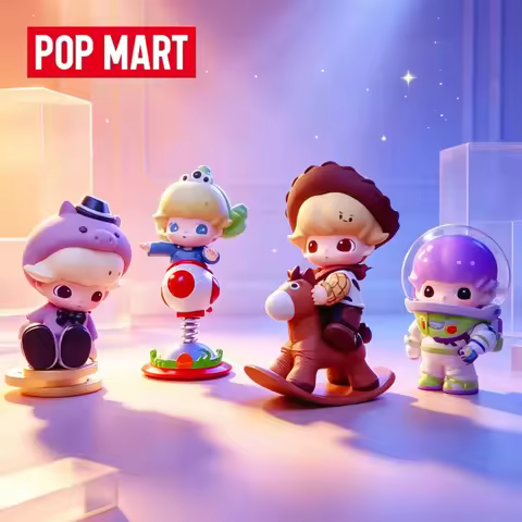 Dimoo Hot Genuine Products Popmart Dimoo World × Pixar Joint Series Figurines Surprise Blind Boxes C