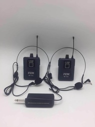 TDX W-15C UHF Wireless Microphone (10 selectable channel) - 2 Bodypack with HeadClip Mic