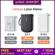 NIIMBOT Home Label Maker D110 D11 D101 Portable Bluetooth Sticker Printer Labeller Machine