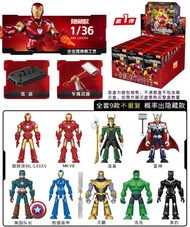 BLOKEES Original Avengers Iron Man กัปตันอเมริกา Iron Patriot Hulk MK44 Groot Thanos Hulkbuster Buil