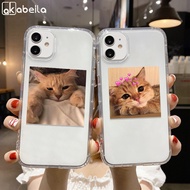 AKABEILA Cartoon Cute Cat Transparent Phone Case for IPhone 15 Pro Max 11 12 13 14 Pro Max 6 6s 7 8 Plus 12/13 Mini SE 2020 XR XS Max Ultra Thin Soft TPU Silicone Full Cover Phone Casing