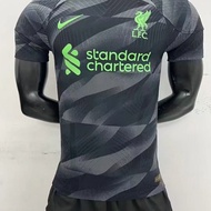 23-24 black Liverpool goalkeeper player version football uniform adult short-sleeved black jersey football uniform