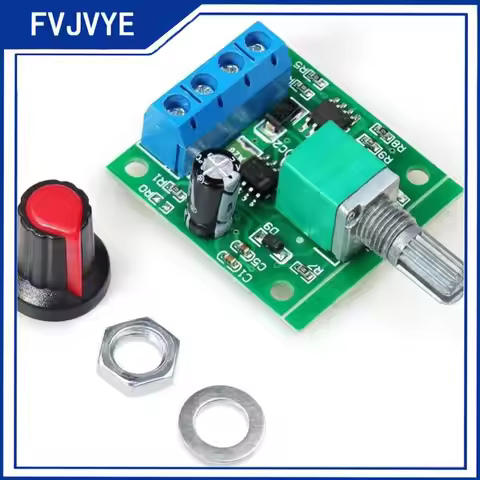 DC Motor Speed Controller 1.8v 3v 5v 6v 7.2v 12v 2A 30W Low Voltage DC Motor Speed Controller PWM 18