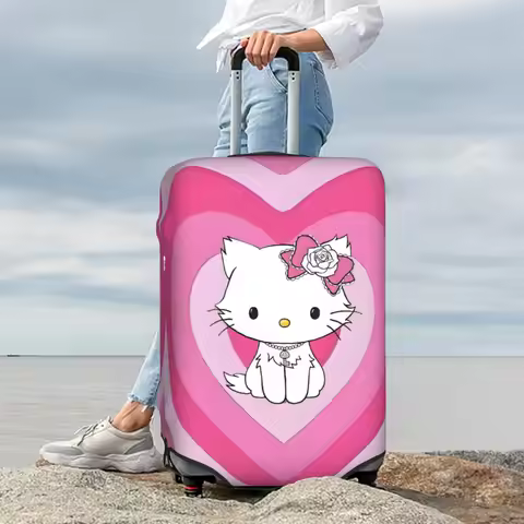 Anime Charmmy Kitty Travel Luggage Cover Dust Proof Cartoon Kawaii Suitcase Cover Protector Fit 18-3