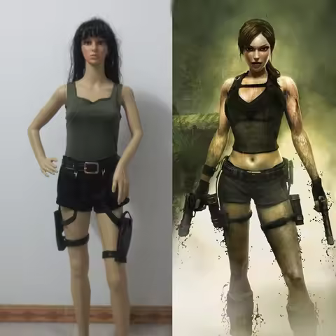 Tomb Raider Lara Croft Cosplay Costume Halloween Christmas Party Uniform Customize Any Sizes