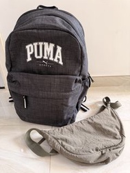 PUMA 灰色背包及斜挎包