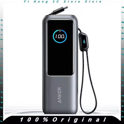 Anker Zolo 25000mAh Power Bank PD 165W Fast charge With Built-In Retractable Cables Portable Powerba
