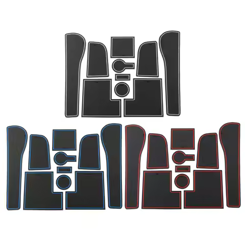 Car Door Groove Mats for Volkswagen VW Golf 7 7.5 MK7 MK7.5 2013 - 2020 Doors Gate Slot Pad Cup Mat