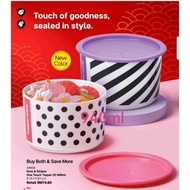 Tupperware Dots&amp;Stripes One Touch Topper (2) 940ml
