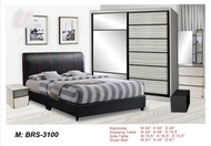 5 Pcs Bedroom Set with 8x8ft Wardrobe/ Dressing table/ Side Table