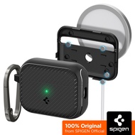 SPIGEN Case for AirPods Pro 2nd Gen [Mag Armor Mag Fit] Hybrid Polymer Technology Dual layer solid p