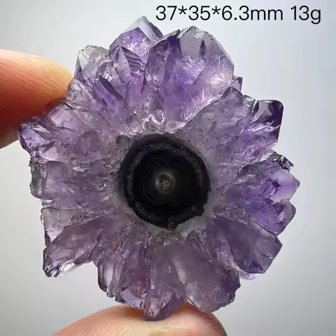 Natural Uruguayan amethyst slice crystal, home decor item, extremely rare