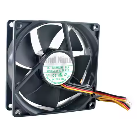 A8025L12S 8cm 80mm fan 80x80x25mm DC12V 0.04A 2pin 3pin 2000rpm Quiet cooling fan for chassis CPU po