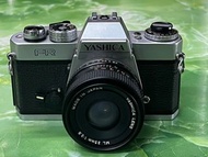 Yashica FR film camera body + yashica ML 35mm 1:2.8 F2.8 for parts only not working 菲林相機