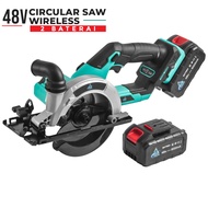 Gergaji Bundar Circular Saw Wireless Mesin Gergaji Kayu Cordless Free Baterai 48V - CircularSaw-6654